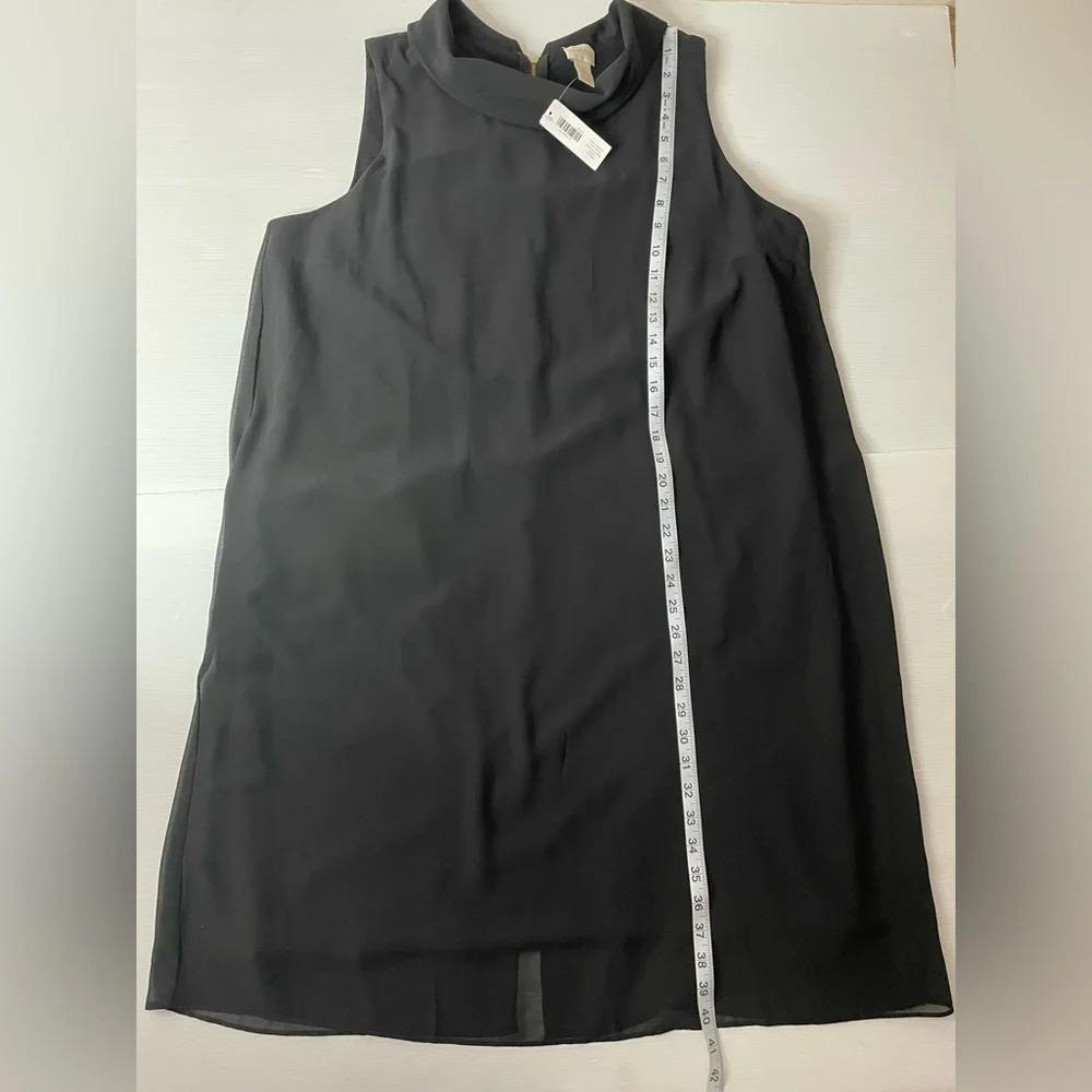 Chico's Sheer Overlay Mock Neck Dress Black Size 3 US 16 L - Picture 5 of 9